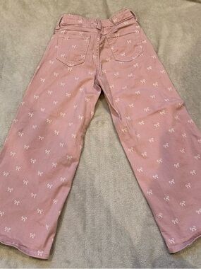 Pink Bow-Print Girl’s Jeans